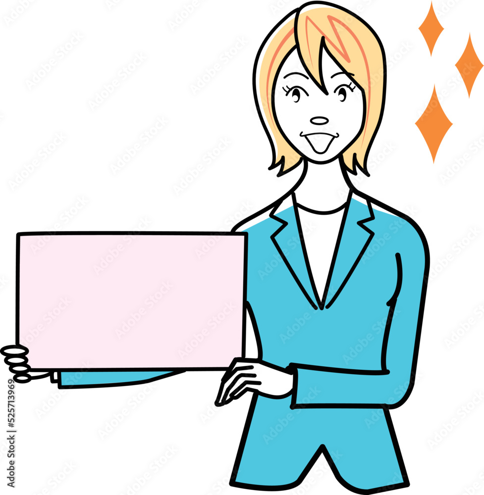 案内するビジネスマン、ビジネスウーマン