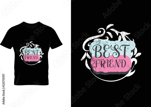 t shirt design with Friend