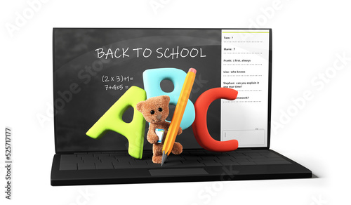 online school virtual video...