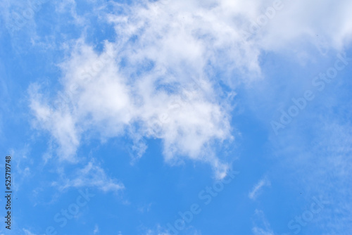 Beautiful blue sky with clouds nature background