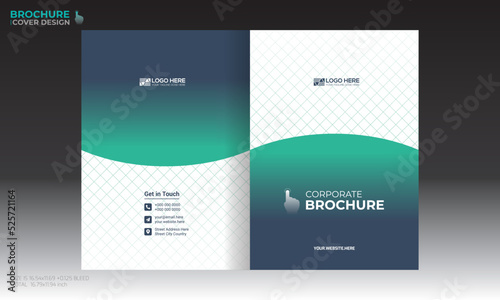vector brochure cover design for any kind of use