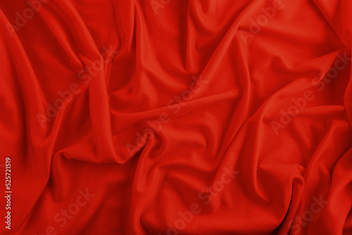 abstract background of red fabric with waves to use in product presentation
