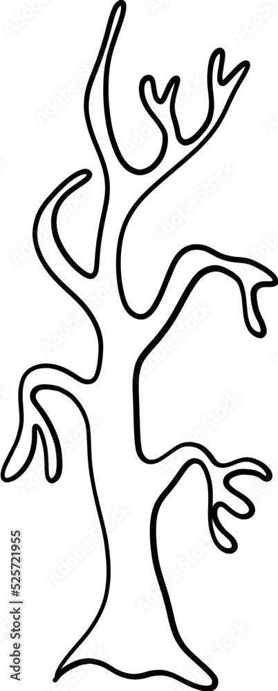 Halloween Haunted Tree, Spooky Tree, Halloween decoration illustration Halloween Haunted Tree, Spooky Tree, Halloween decoration illustration