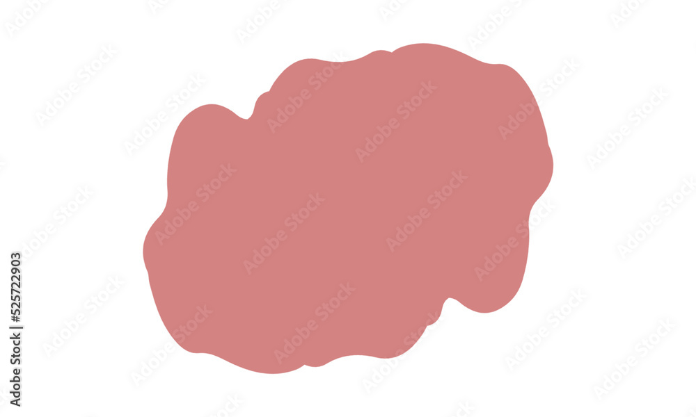 abstract blob maroon