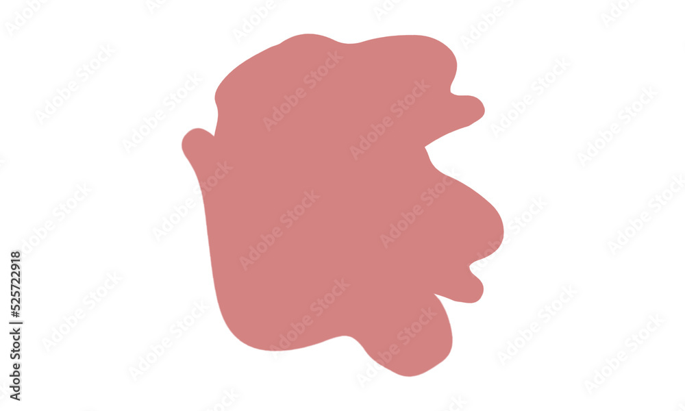 abstract blob maroon