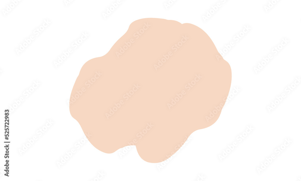 peach blob abstract