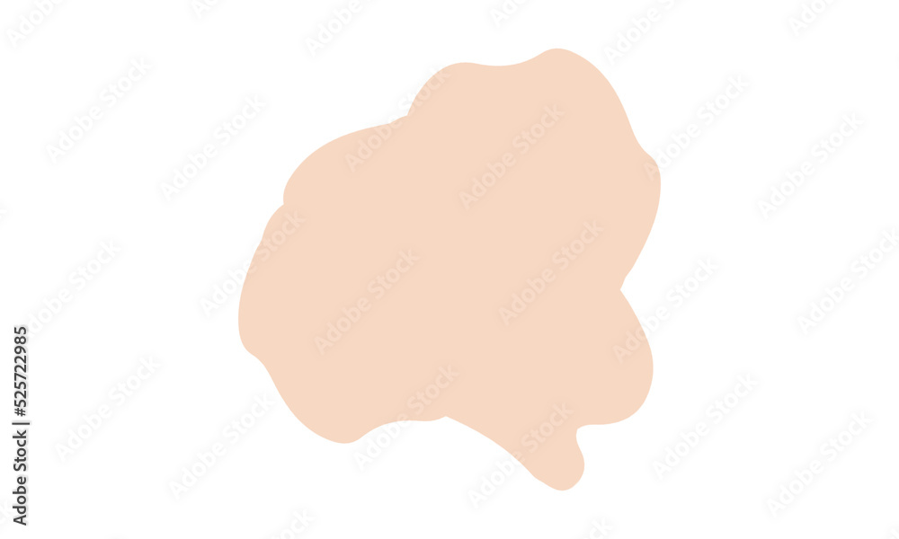 peach blob abstract