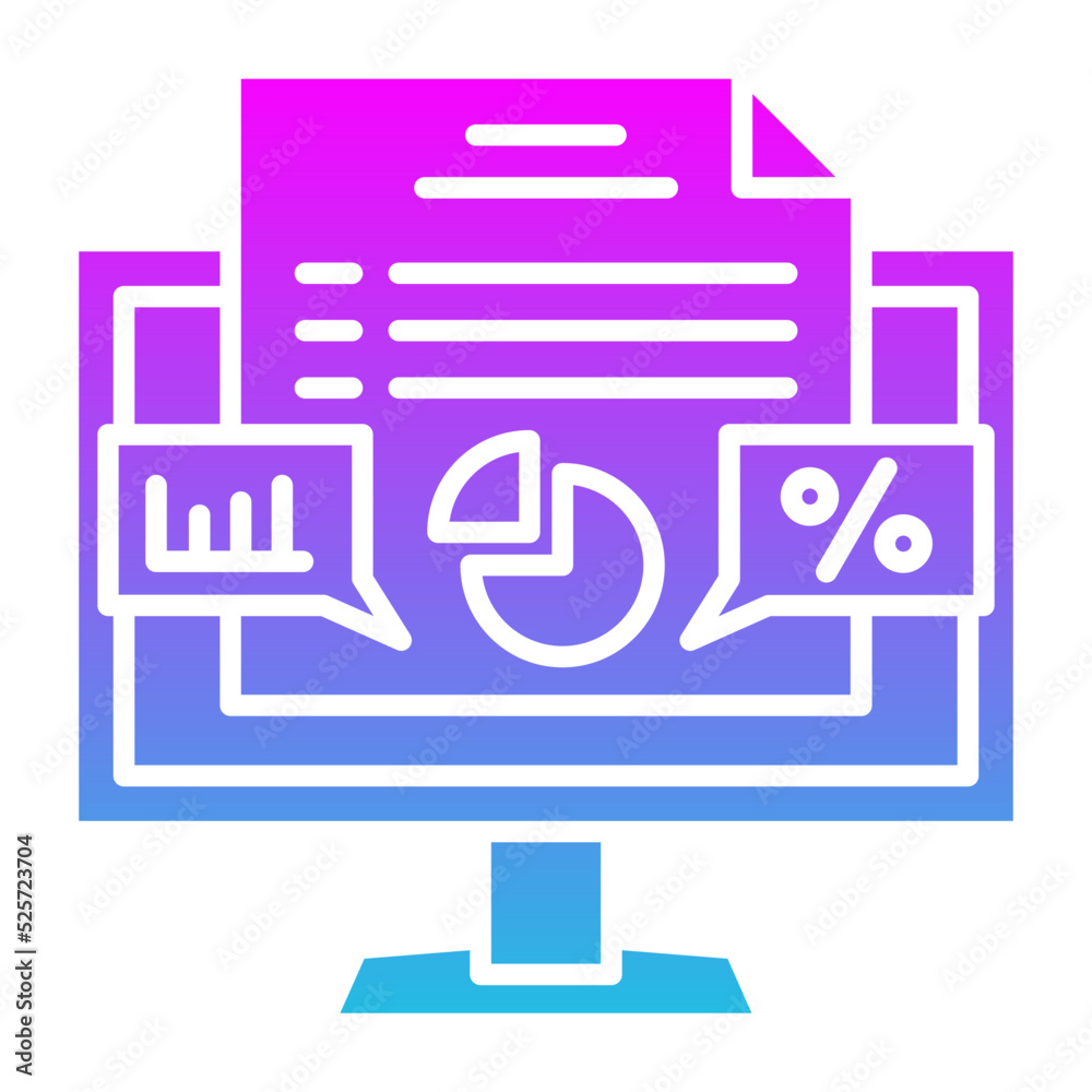 Insight Glyph Gradient Icon Insight Glyph Gradient Icon