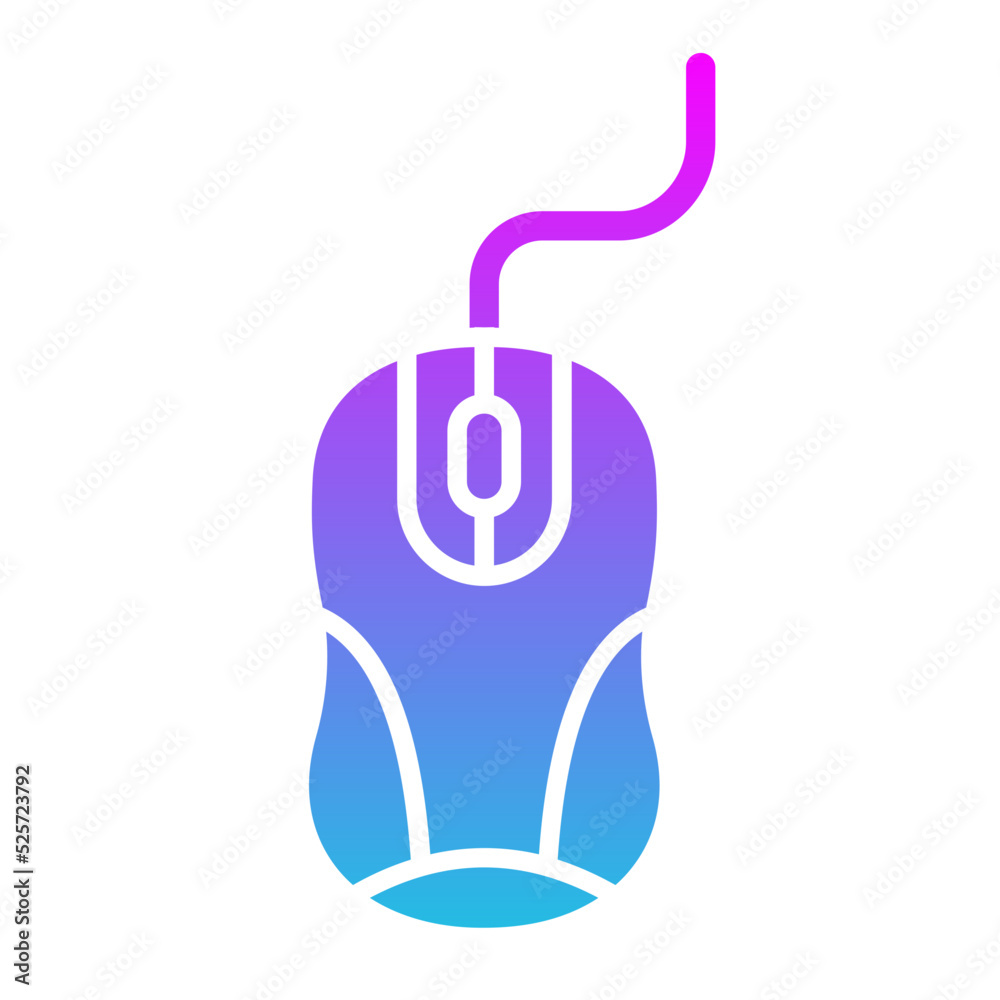 Mouse Glyph Gradient Icon