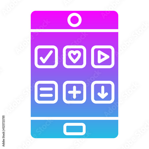 Free Download Tablet Glyph Gradient Icon - GFXLoad