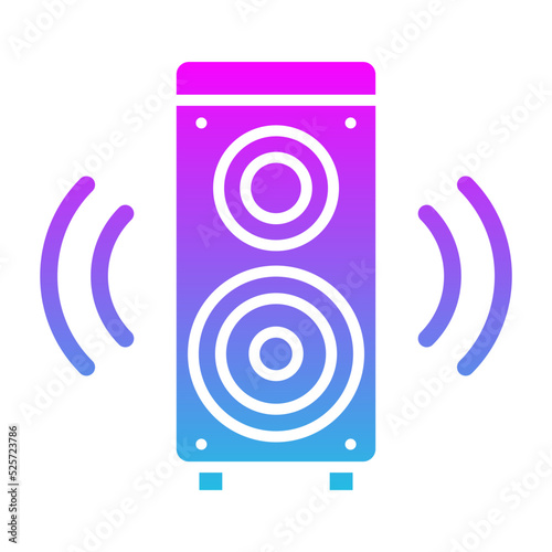 Speaker Glyph Gradient Icon