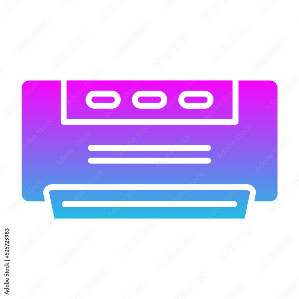 Air Conditioner Glyph Gradient Icon Air Conditioner Glyph Gradient Icon