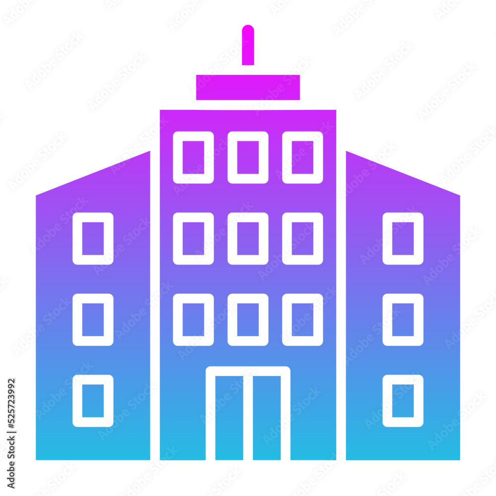 Company Glyph Gradient Icon Company Glyph Gradient Icon