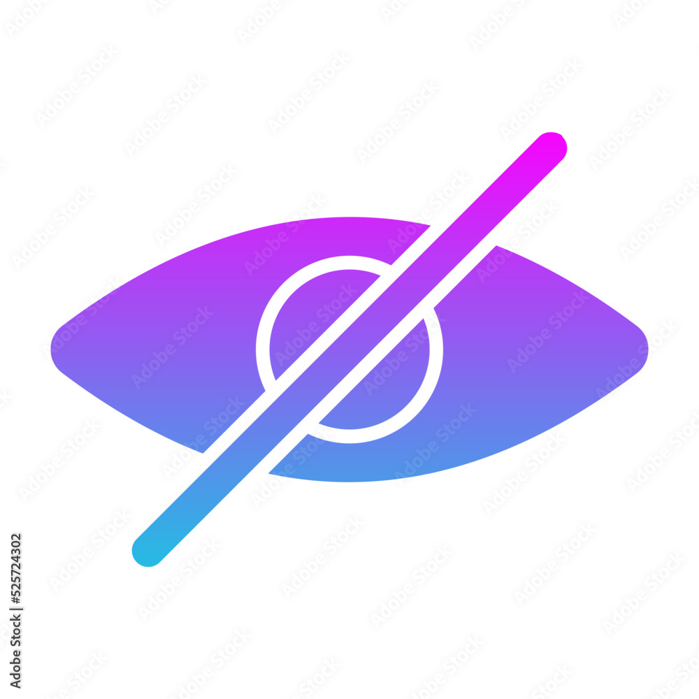 Hide Glyph Gradient Icon Hide Glyph Gradient Icon