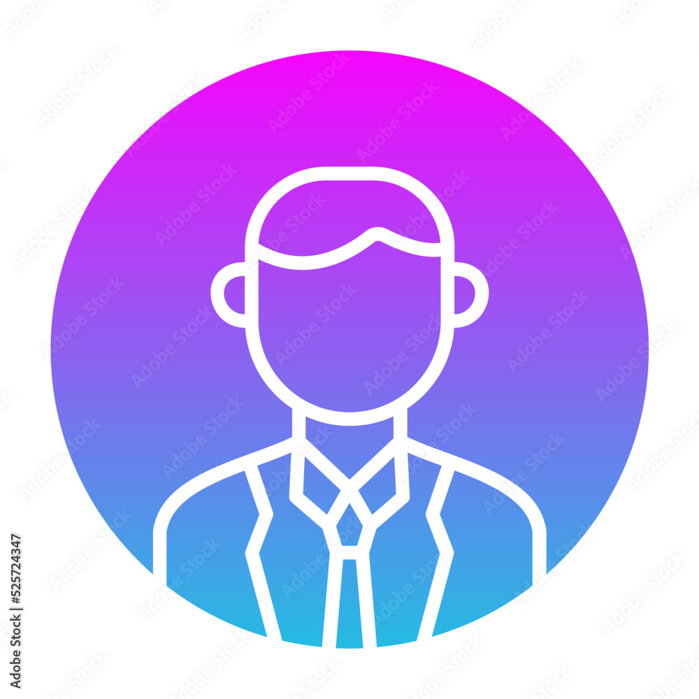 Profile Glyph Gradient Icon Profile Glyph Gradient Icon