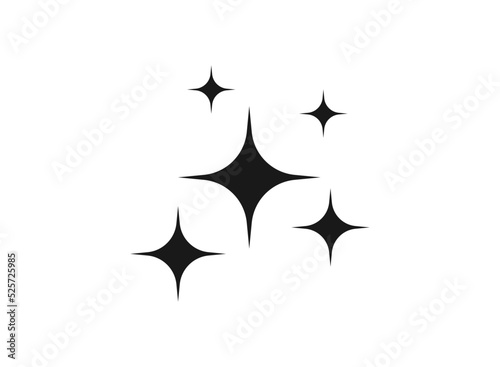 Shine icon symbol vector. on white background. Vector illustration.