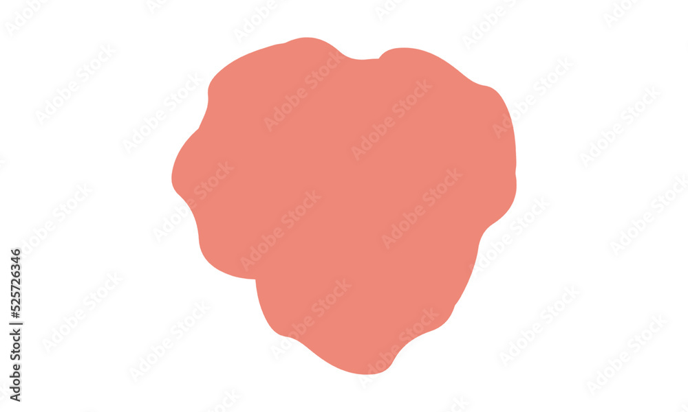 red blob abstract