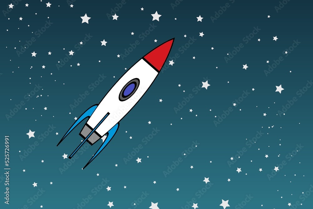 rocket in space rocket in space