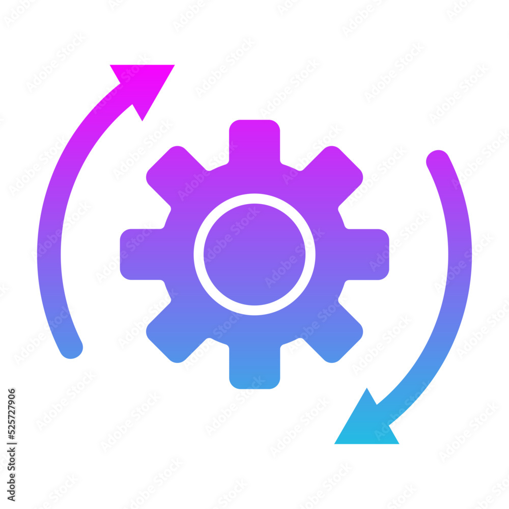 Cycle Glyph Gradient Icon Cycle Glyph Gradient Icon