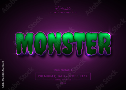 MONSTER EDITABLE VECTOR TEXT EFFECT