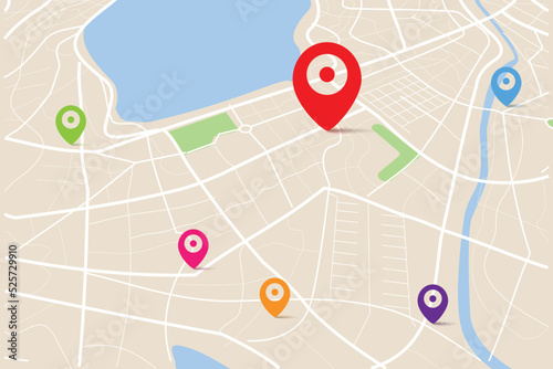 3D Map with gps destination target point 003