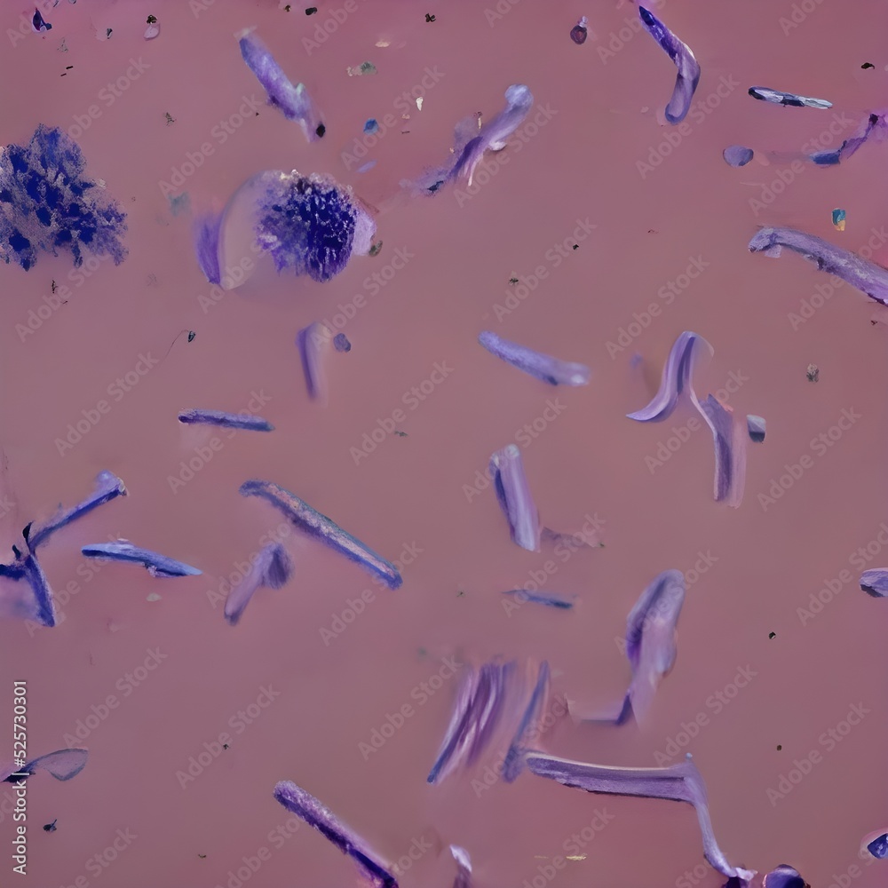 Stockillustratie Biofilm of antibiotic resistant bacteria, closeup view