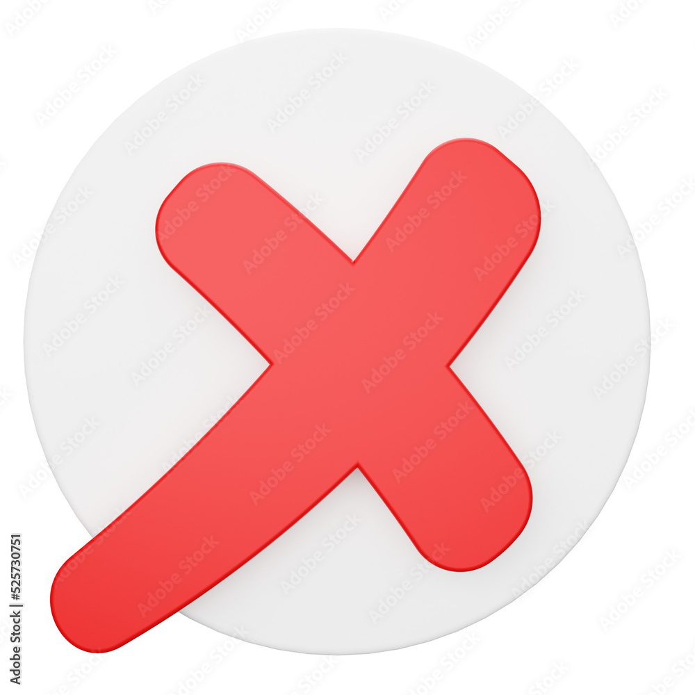 red cross button on transparent background. 3D Illustration Stock ...