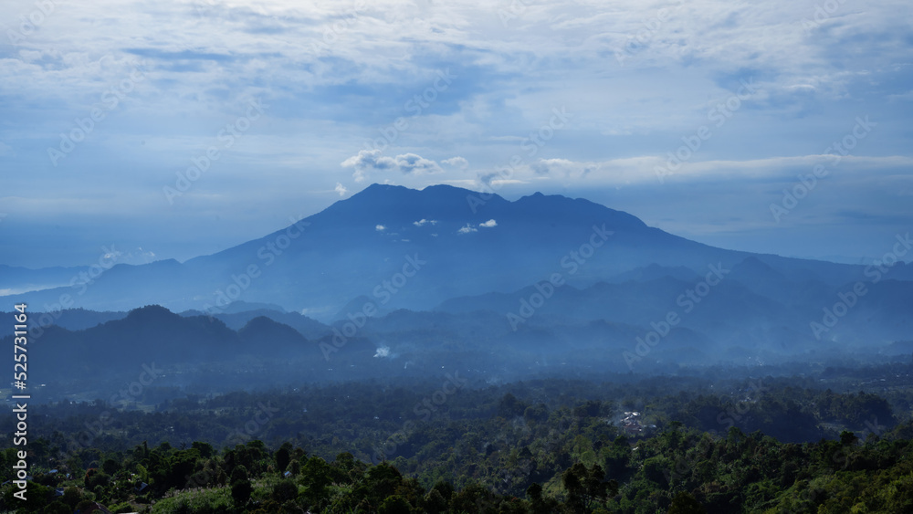 clouds over the mountain