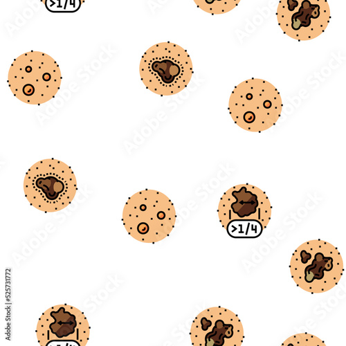 Mole Skin Problem And Disease vector seamless pattern