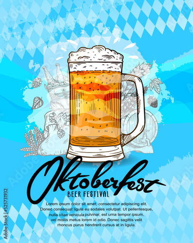 oktoberfest vector design can be use for poster, invitation and celebration purpose