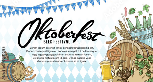 oktoberfest vector design can be use for poster, invitation and celebration purpose