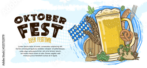 oktoberfest vector design can be use for poster, invitation and celebration purpose