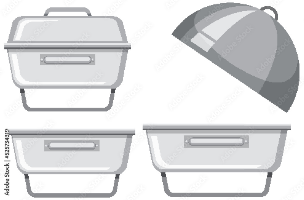 Set of buffet catering objects Set of buffet catering objects