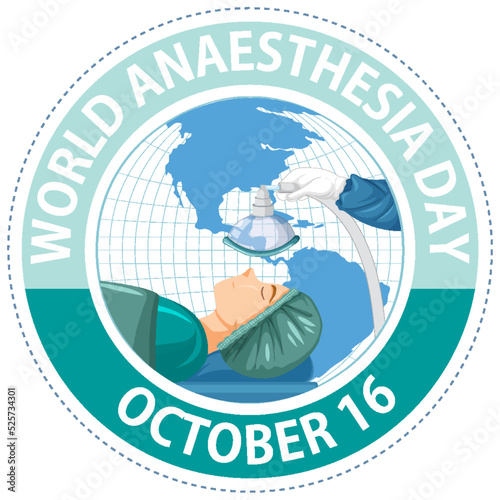 World Anaesthesia Day Logo Concept