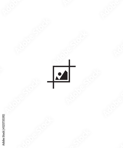 image crop icon,vector best flat icon.