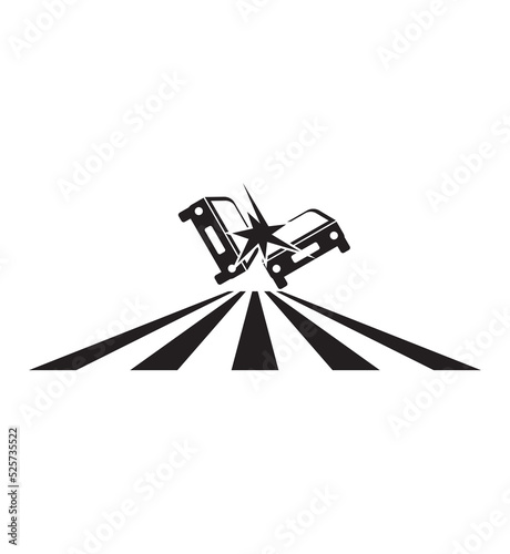 car accident icon,vector best flat icon.