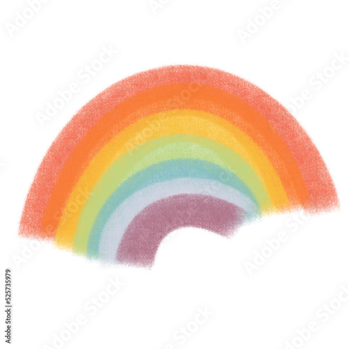 Rainbow Chalk Doodle Illustration