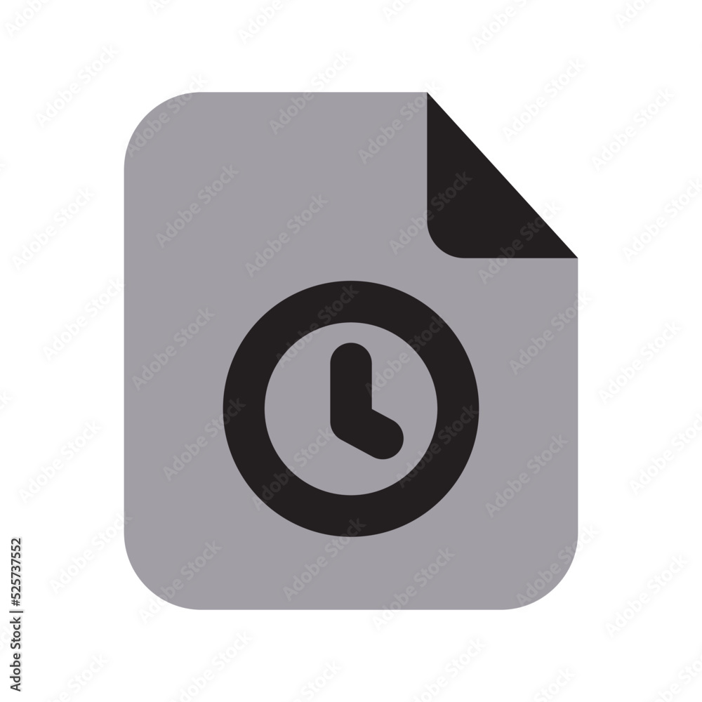 History Files Icon Two Tone Solid