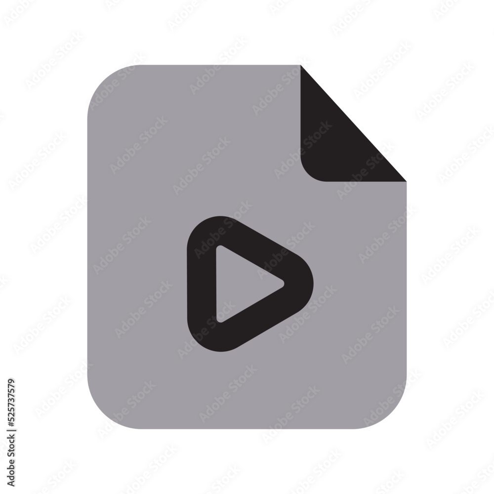 Media Files Icon Two Tone Solid Media Files Icon Two Tone Solid