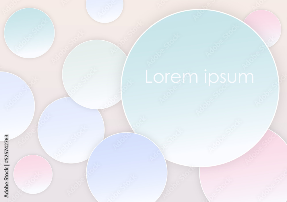 vector illustration pastel abstract background circular object imitation paper minimalist eps 10 vector illustration pastel abstract background circular object imitation paper minimalist eps 10