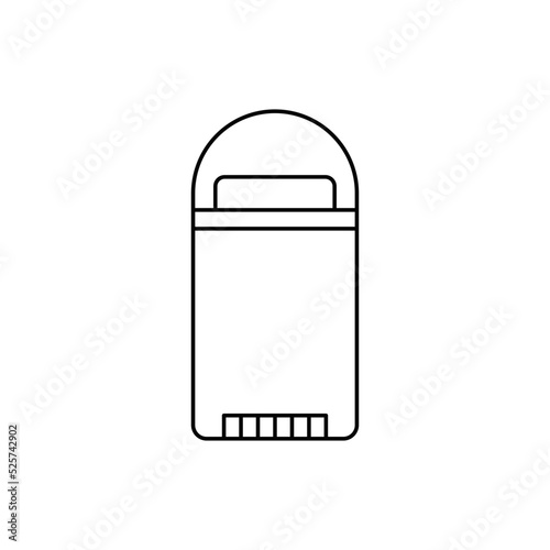 Deodorant roll icon in line style icon, isolated on white background