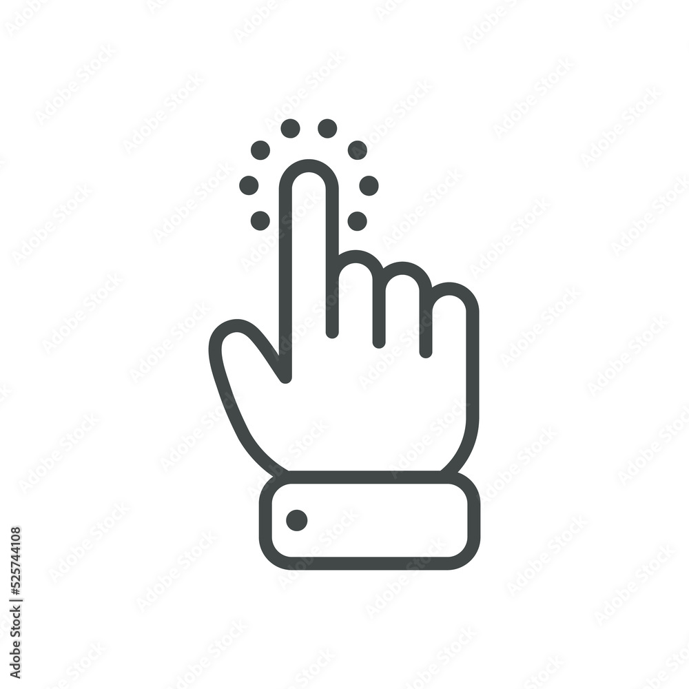 Vector cartoon finger mouse cursor in various gestures for mobile touch screen devices Vector cartoon finger mouse cursor in various gestures for mobile touch screen devices