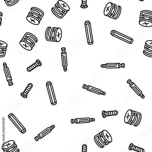 assembly furniture instruction vector seamless pattern