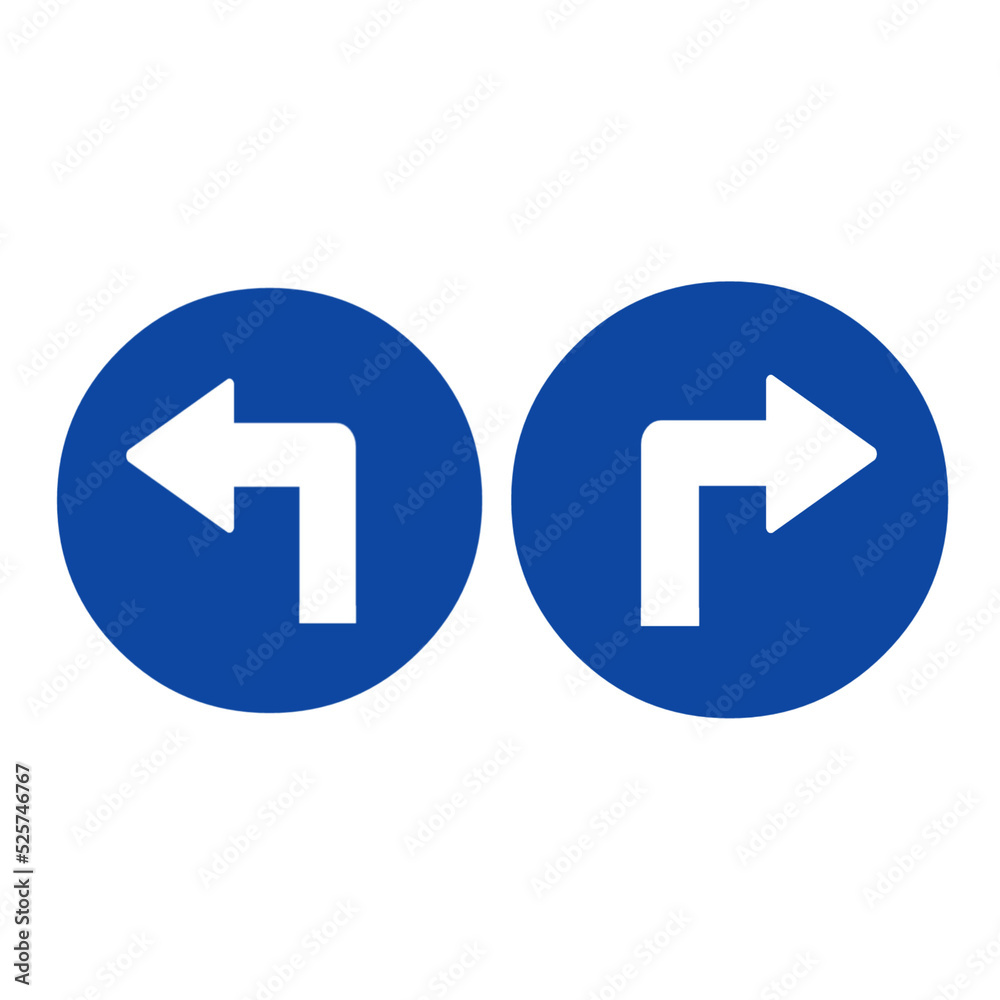 set of blue white command sign icon set set of blue white command sign icon set