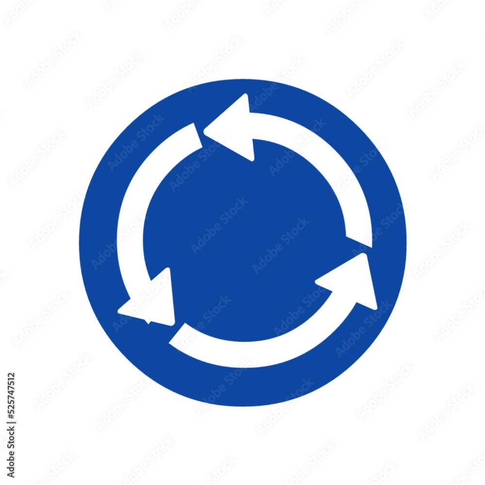 roundabout direction command sign icon png roundabout direction command sign icon png