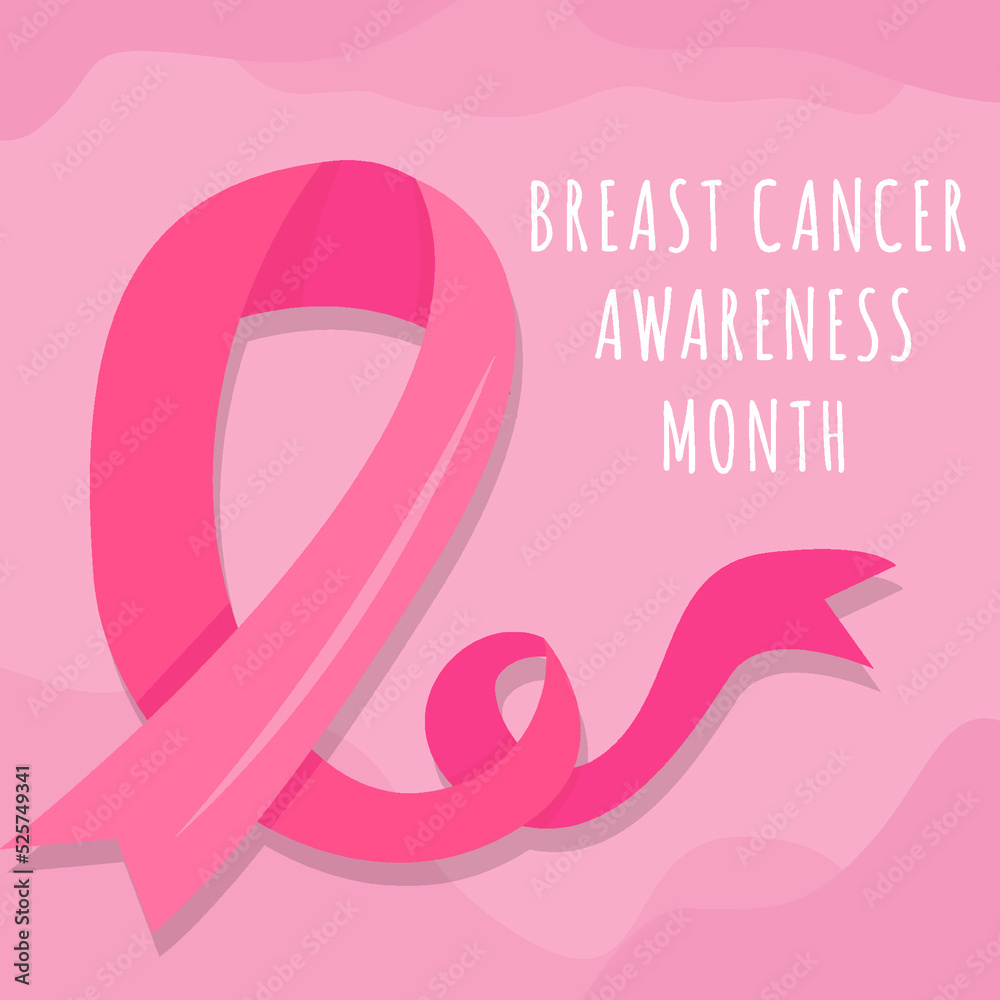 hand drawn breast cancer awareness month illustration hand drawn breast cancer awareness month illustration