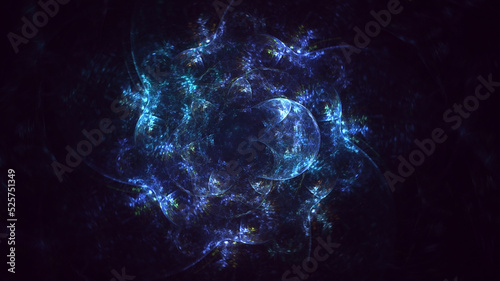 Fototapeta Naklejka Na Ścianę i Meble -  3D rendering abstract circle light background