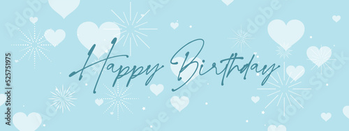 happy birthday with cute font 