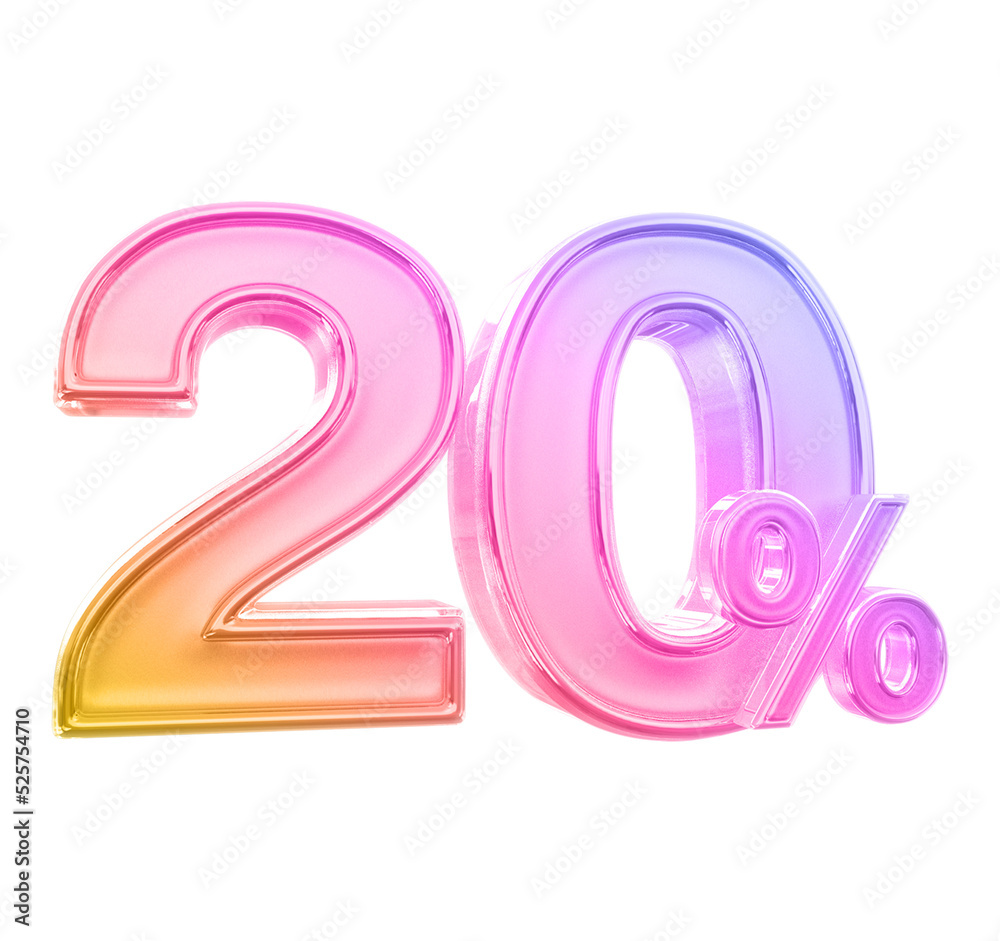 sale 20 percent number gradient sale 20 percent number gradient