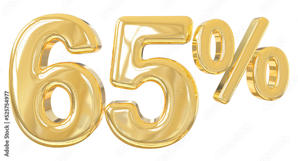 promotion 65 percent number gold 3d luxury promotion 65 percent number gold 3d luxury